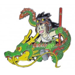 Dragon Ball Pin Goku Y Shenlong Shenron Metalico (Entrega Inmediata)