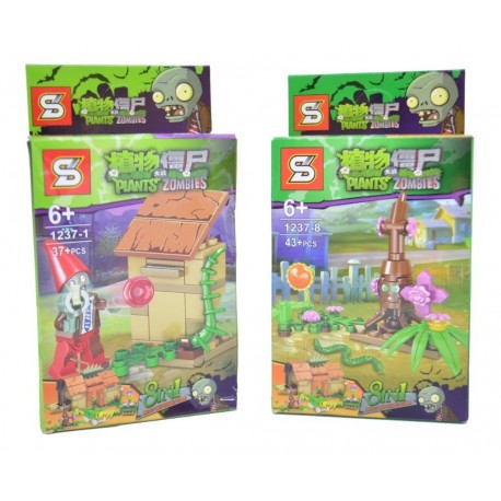 Plantas Vs Zombies Lego Figura Escenario Precio Por Caja (Entrega Inmediata)