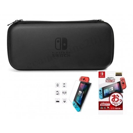Estuche Rígido Switch Lite + Vidrio Protector Lite (Entrega Inmediata)