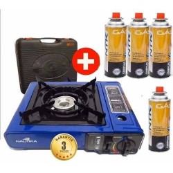 Estufa Gas Portatil Camping Butano 4 Tanques Cocina Chispaut (Entrega Inmediata)