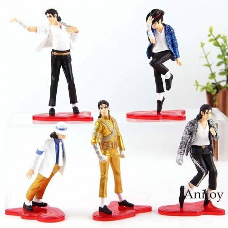 Michael Jackson Rey Del Pop Figura Coleccionable Set X 5 (Entrega Inmediata)