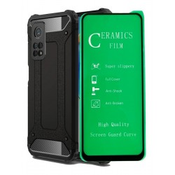 Funda Estuche Antigolpes + Vidrio Cerámico Xiaomi Mi 10t Pro (Entrega Inmediata)