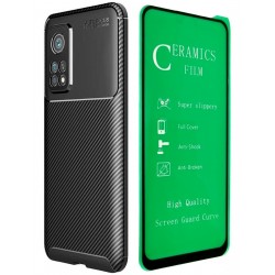 Estuche Funda Forro + Vidrio Ceramico Xiaomi Mi 10t Pro (Entrega Inmediata)
