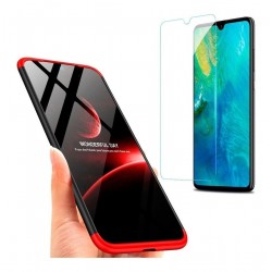 Huawei Y7 2019 Estuche Forro Protector 360 + Vidrio Templado (Entrega Inmediata)