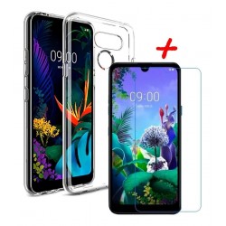 Estuche Ultra Clear + Vidrio 2d Templado LG K50 (Entrega Inmediata)