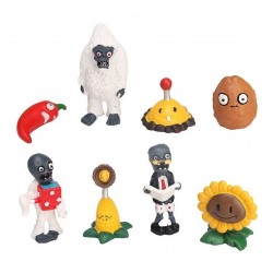 Plantas Vs Zombies Girasol Colección X 8 Figuras En Bolsa (Entrega Inmediata)