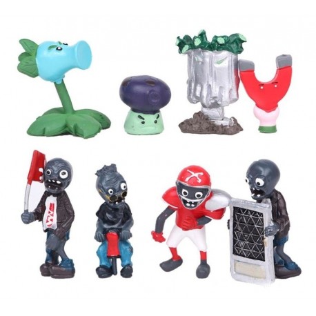 Plantas Vs Zombies Humoseta Colección X 8 Figuras En Bolsa (Entrega Inmediata)