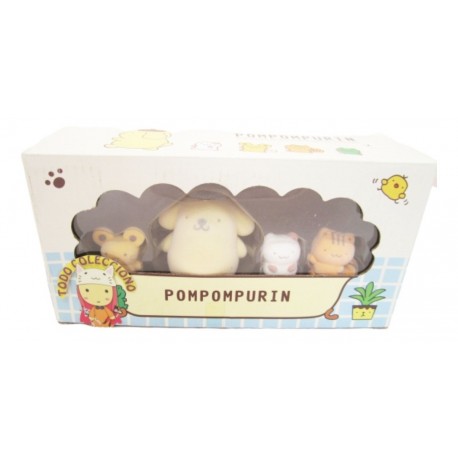Set X 4 Figuras Sanrio De Pompompurim (Entrega Inmediata)