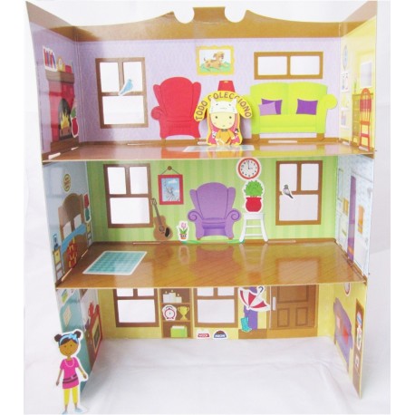 Casita Plegable De Carton. Figura De Carton (Entrega Inmediata)