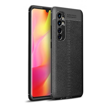 2 Funda Estuche Carbono Y Leather Xiaomi Mi Note 10 Lite (Entrega Inmediata)
