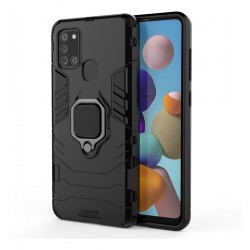 Funda Estuche Anillo Samsung A21s + Vidrios (Entrega Inmediata)