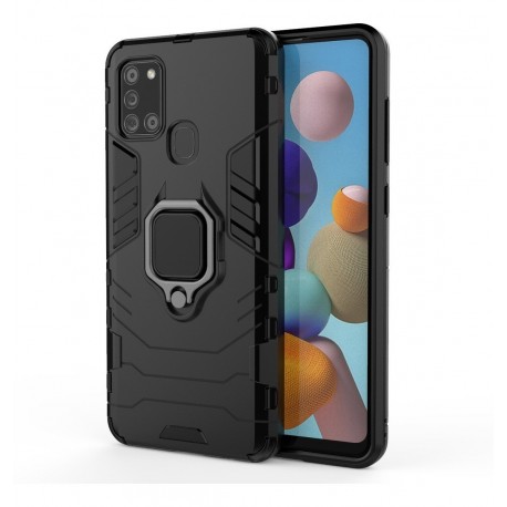Funda Estuche Anillo Samsung A21s + Vidrios (Entrega Inmediata)