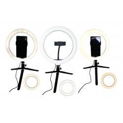 Aro De Luz Led De 26 Cm Múltiple Intensidad Soporte Celular (Entrega Inmediata)