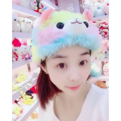 Alpacasso Rainbow Gorro De Peluche Alpaca (Entrega Inmediata)