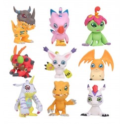 Digimon Figuras Set X 9 Agumon, Gabumon, Patamon, Gatomon, (Entrega Inmediata)