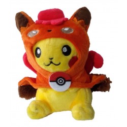 Peluche Pikachu Con Capa De Vulpix Pokemon (Entrega Inmediata)