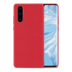 Huawei P30 / Kit Protector Funda Roja + Vidrio 9d (Entrega Inmediata)