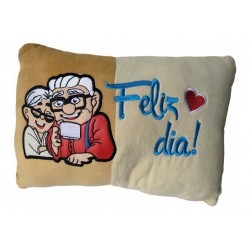 Cojín Up Película Mediano Feliz Dia 36 X 24 Cm (Entrega Inmediata)