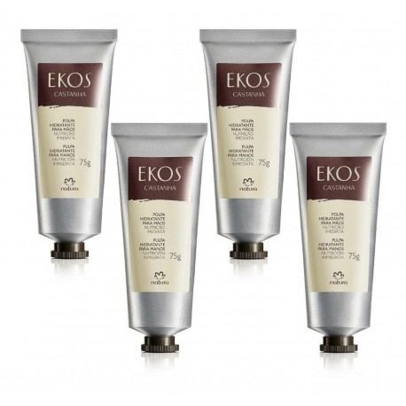 Crema X 4 Pulpa Hidrantante Para Manos Ekos Castaña Natura (Entrega Inmediata)