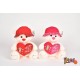 Oso De Peluche Pequeño Corazón Te Amo 30cm 2617-3 (Entrega Inmediata)