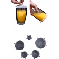 Tapas Elásticas Protector Silicona X1 Pack X5 Tamaños (Entrega Inmediata)