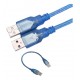 Cable Usb Macho A Macho Para Pc Bases Refrigerantes Laptop (Entrega Inmediata)