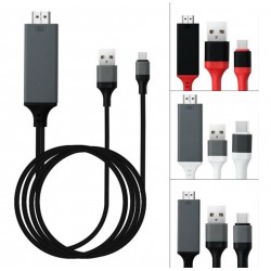 Cable Convertidor / Adaptador De Usb 3.1 Tipo C A Hdmi (Entrega Inmediata)