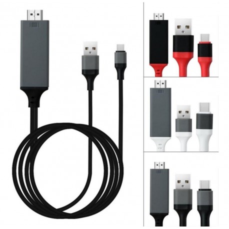 Cable Convertidor / Adaptador De Usb 3.1 Tipo C A Hdmi (Entrega Inmediata)