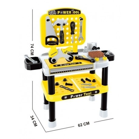 Juego Herramientas Kit Eléctricas Niño Taller Carpintería (Entrega Inmediata)