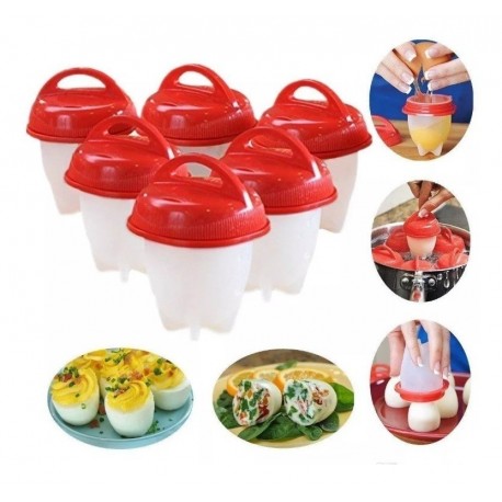 Hervidor De Huevos Silicone Egg Boil 6 Unidades (Entrega Inmediata)
