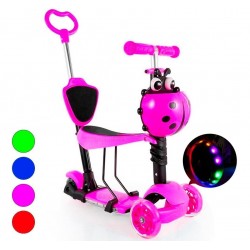 Patineta Scooter Monopatín Triciclo Caminador Con Luces Led (Entrega Inmediata)