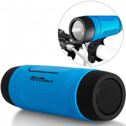 Parlante Para Bicicleta Con Bluetooth Linterna Power Bank (Entrega Inmediata)