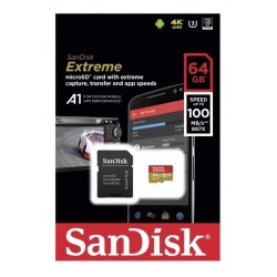 Memoria Micro Sd Sandisk Extreme Plus 64gb 160mb/s A1 V30 (Entrega Inmediata)