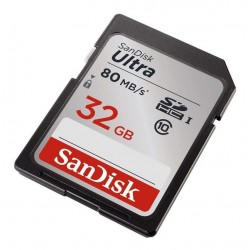 Memoria Sdhc Sandisk 32gb Clase 10 Ultra 80mb/s (Entrega Inmediata)