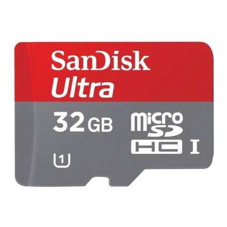 Memoria Micro Sd Sandisk Ultra 32gb Clase 10 80mb/s (Entrega Inmediata)