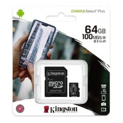 Memoria Micro Sd De 64 Gb Clase 10 Kingston 100 Mbs (Entrega Inmediata)