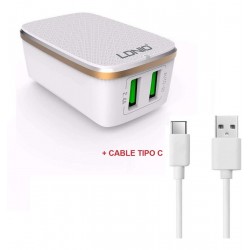 Cargador Celular Ldnio A2204 Con Cable Tipo C (Entrega Inmediata)