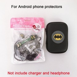 Protector De Cable Y Audifono Animado Juego Completo Estuche (Entrega Inmediata)