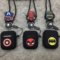AirPods Estuche Héroes De Marvel Y Dc Cómics Con Cuerda Prot (Entrega Inmediata)