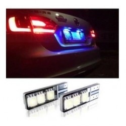 Led T10 Plana Azul Para Licencia Y Faro Delanteros Universal (Entrega Inmediata)