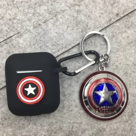 AirPods Estuche Héroes De Marvel Y Dc Cómics Con Llavero (Entrega Inmediata)