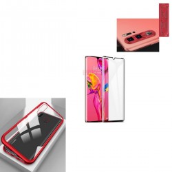 Estuche Funda Magnetico Huawei P30 Pro + Vidrio 6d + Camara (Entrega Inmediata)