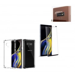 Kit Acrilico Protector Samsung Note 9 + Vidrio 9d + Camara (Entrega Inmediata)