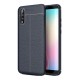 Funda Estuche Protector Original Tpu Cuero Huawei P20 Azul (Entrega Inmediata)