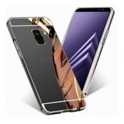 Protector Bumper Aluminio Samsung Galaxy A8 Plus 2018 Negro (Entrega Inmediata)