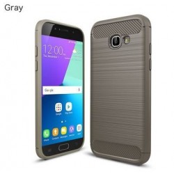 Kit Total Carbono Samsung A3 2017 Gris + Vidrio Blanco (Entrega Inmediata)
