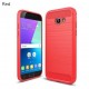 Kit Total Carbono Samsung A3 2017 Rojo + Vidrio Dorado (Entrega Inmediata)