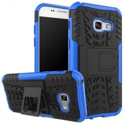 Kit Protector Samsung Galaxy A3 2017 Azul + Vidrio Negro (Entrega Inmediata)