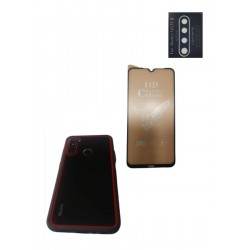Kit Funda Protector Borde Xiaomi Note 8 + Ceramico + Lente (Entrega Inmediata)