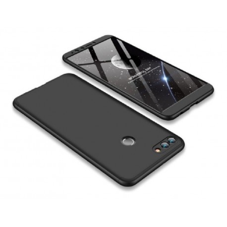 Estuche Protector 360 Huawei Y9 2018 Negro + Vidrio Plano (Entrega Inmediata)